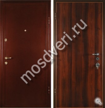 Входная дверь с порошковым напылением и ламинатом - купить от производителя Мосдвери Входная дверь с порошковым напылением и ламинатом